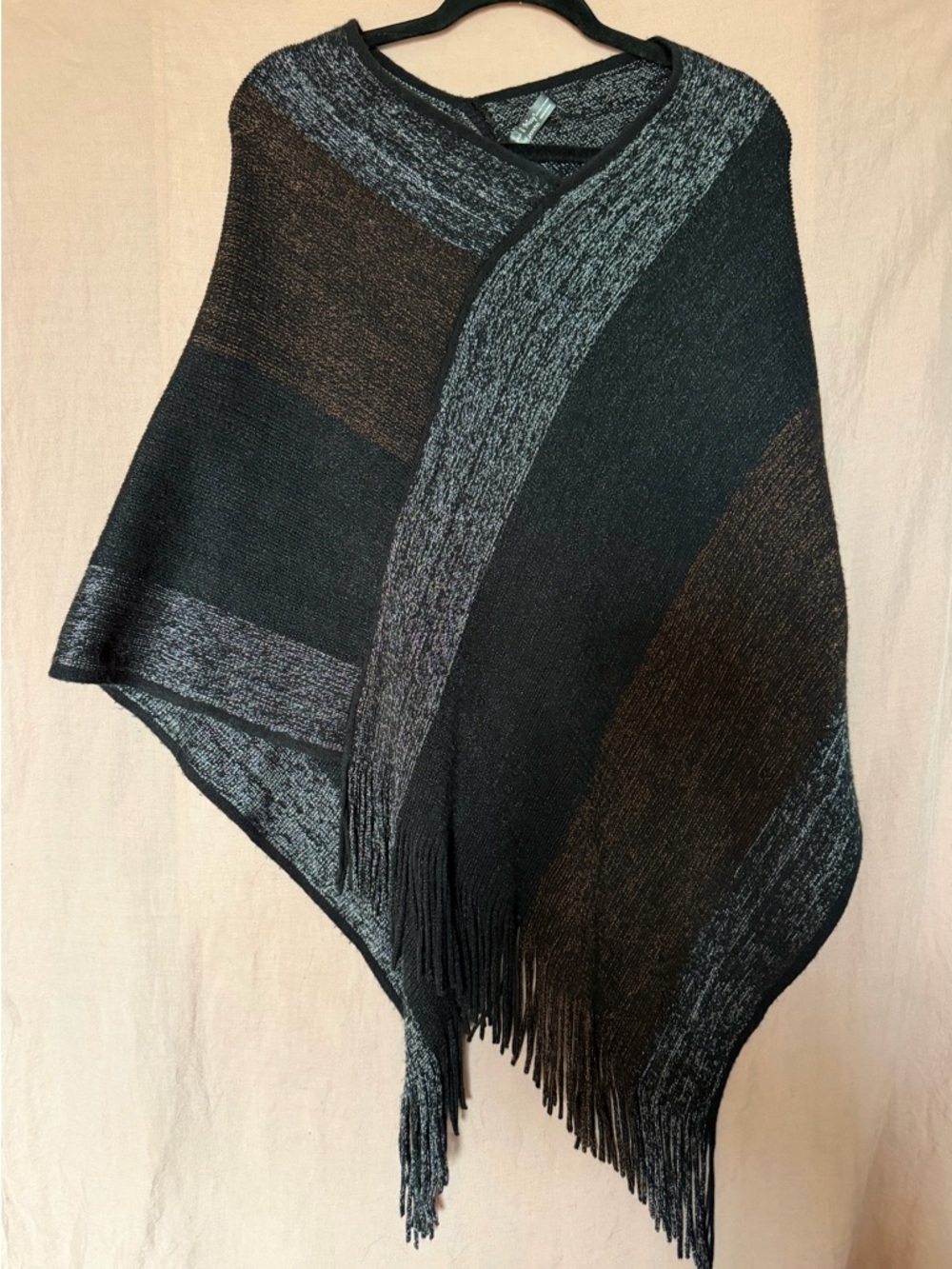 Jack & Missy Fringed Draped Poncho